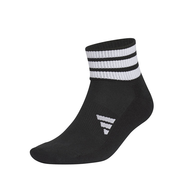 ADIDAS 3-Stripe Women's Ankle Socks (Black)