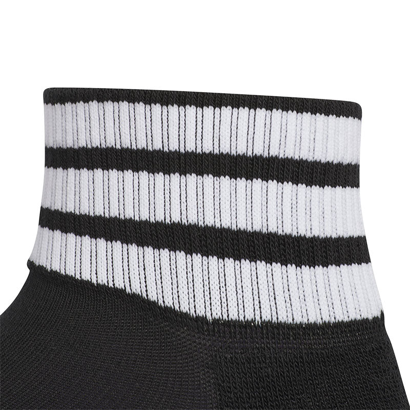 ADIDAS 3-Stripe Women's Ankle Socks (Black)