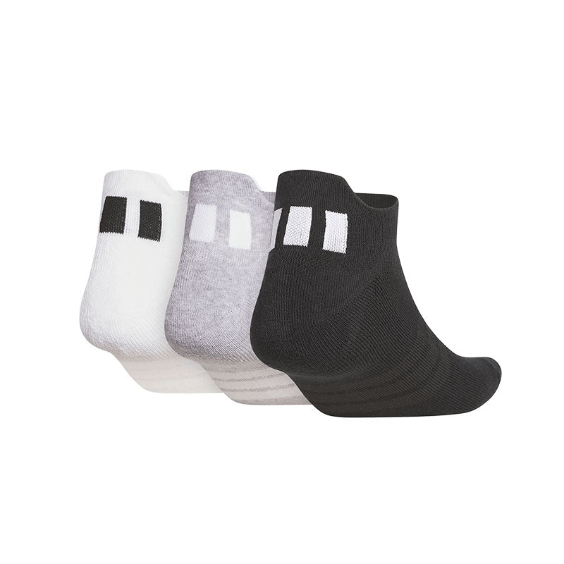 ADIDAS Performance 3-Pack Unisex Ankle Socks (White/Grey/Black)