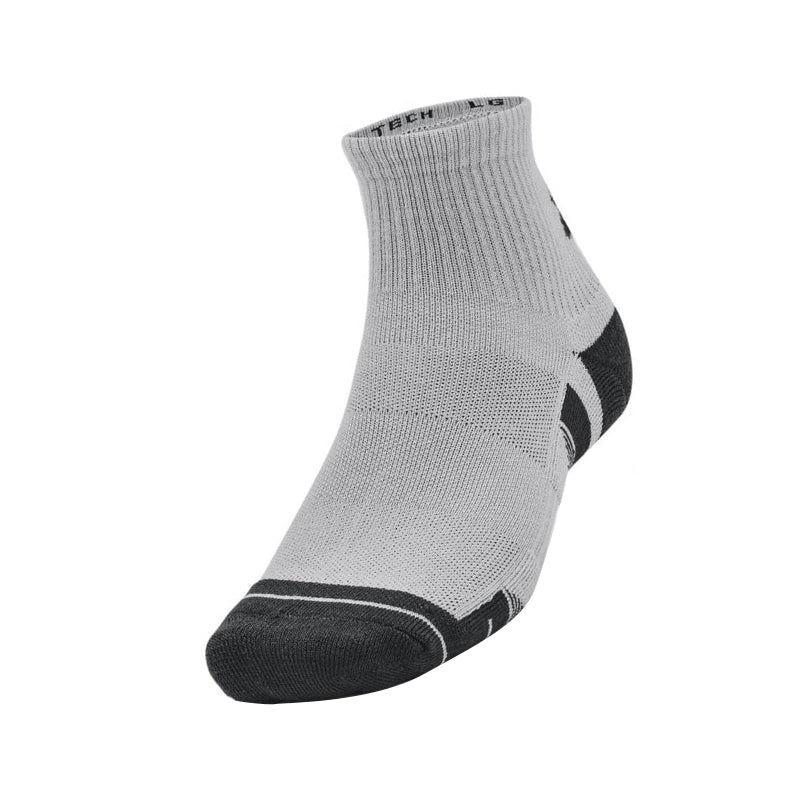 UNDER ARMOUR Performance Tech Crew Socks (Grey/White)