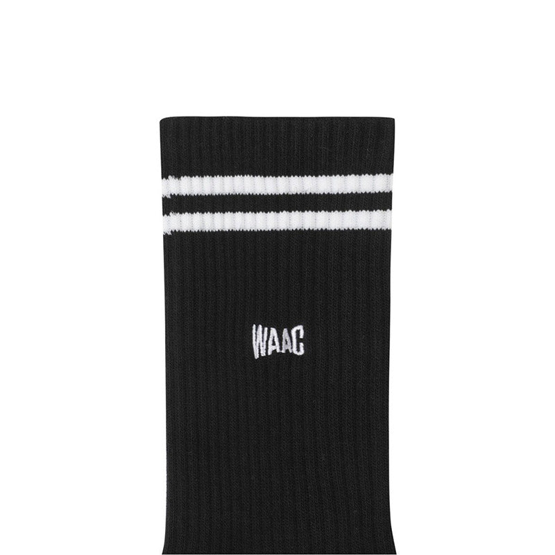 WAAC Stripe Men's Crew Socks (Black)