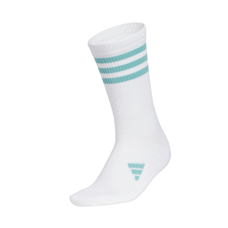 ADIDAS 3-Stripes Women's Crew Socks (White/Mint)
