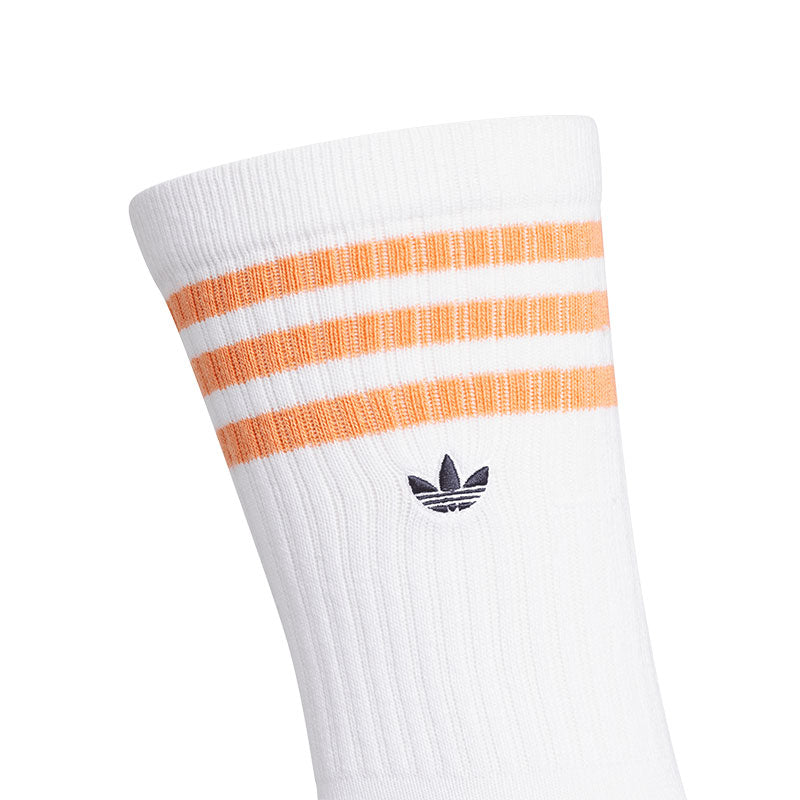 ADIDAS Originals Men's Crew Socks (White/Orange)