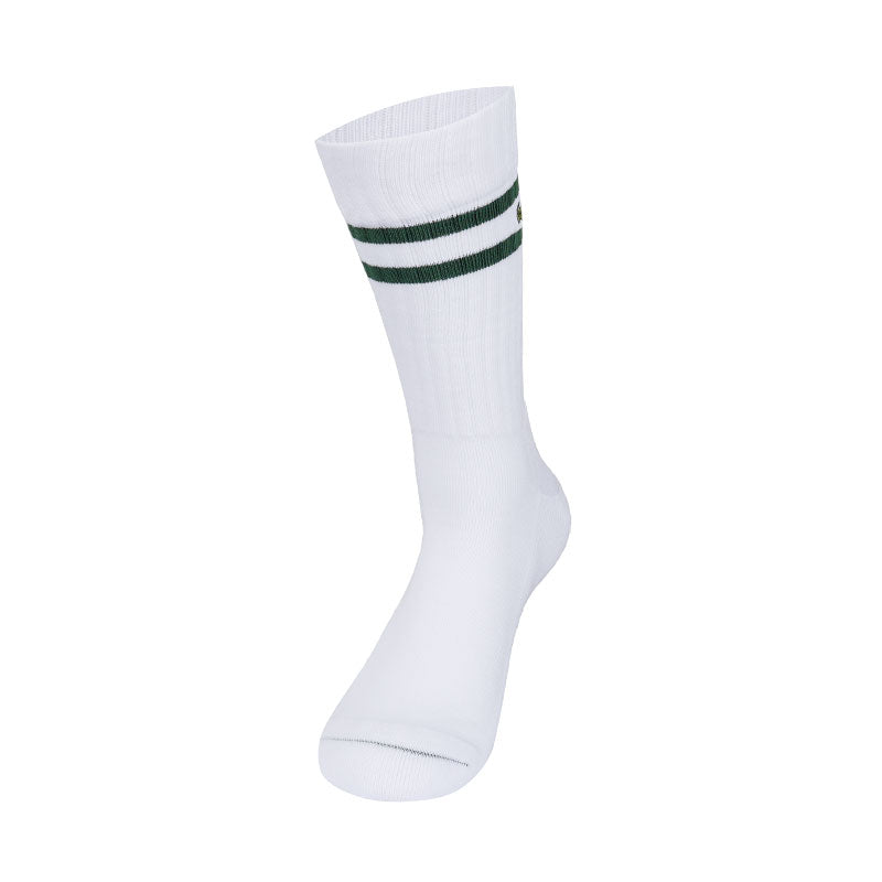 LACOSTE Ribbed Cotton Socks (Green/Flour)