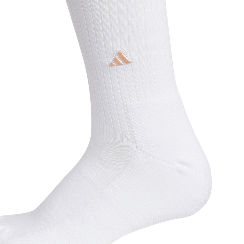ADIDAS 3-Stripes Knee Women's Socks (White/Coral)
