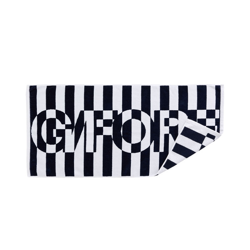 GFORE Trippy Stripe Golf Towel (Snow/Twilight)