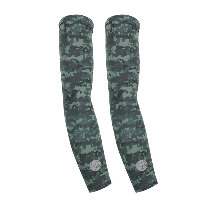 SPARMS Digital Camo Arm Sleeves (Green)
