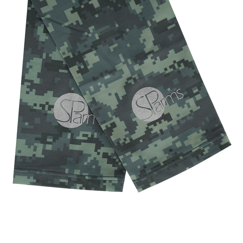 SPARMS Digital Camo Arm Sleeves (Green)