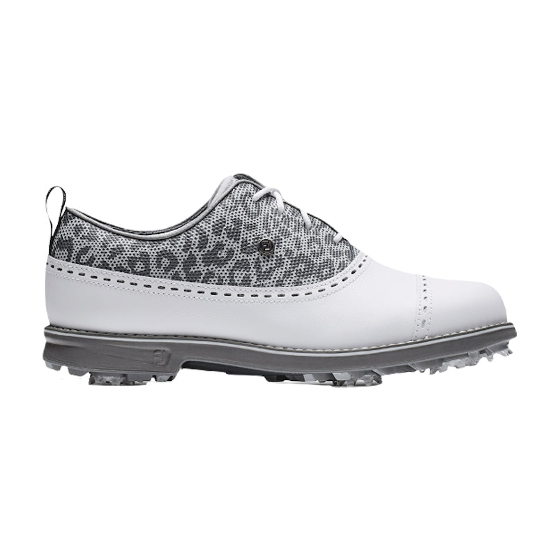FOOTJOY Premiere Series Women's Spiked Shoes (White/Grey/Black)
