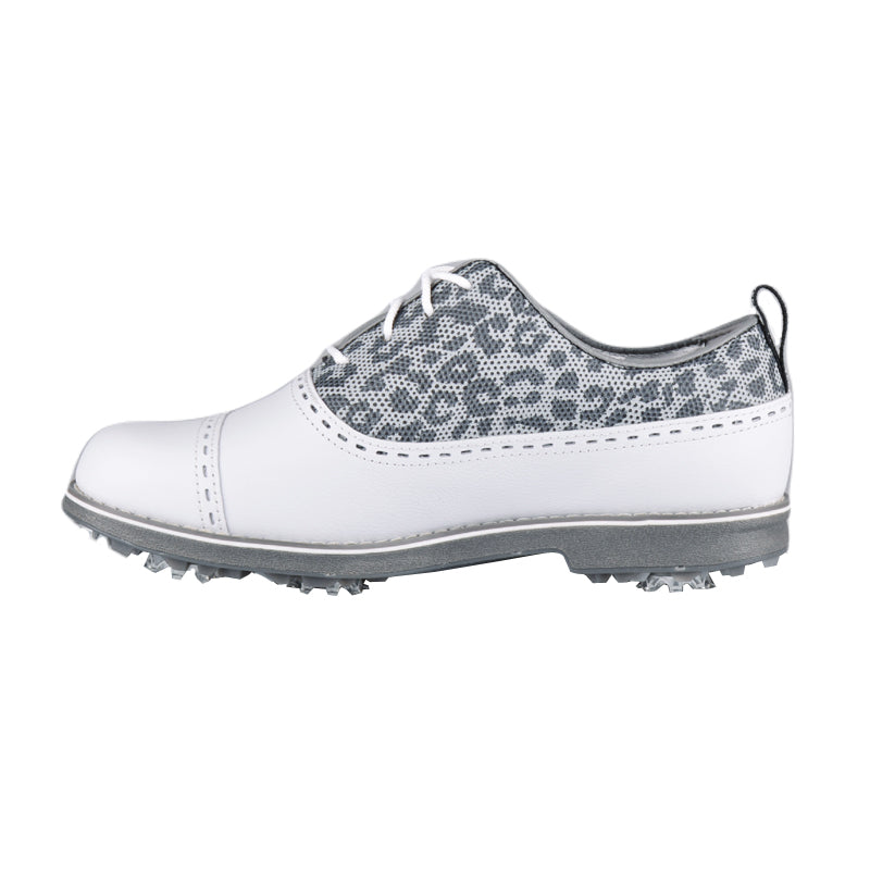 FOOTJOY Premiere Series Women's Spiked Shoes (White/Grey/Black)