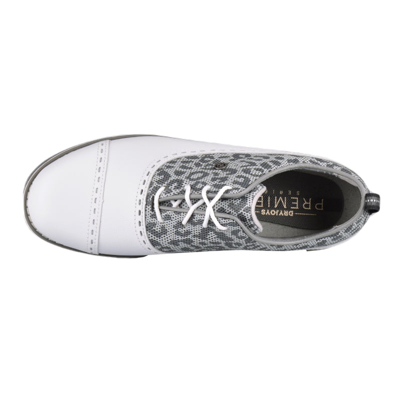 FOOTJOY Premiere Series Women's Spiked Shoes (White/Grey/Black)