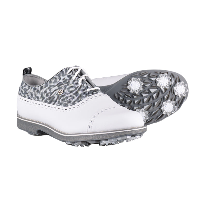 FOOTJOY Premiere Series Women's Spiked Shoes (White/Grey/Black)