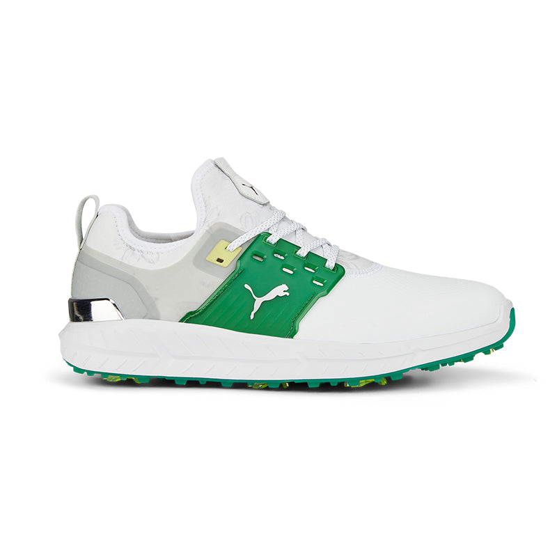 PUMA IGNITE Articulate Azalea Men's Spiked Shoes (White/Green/Silver)