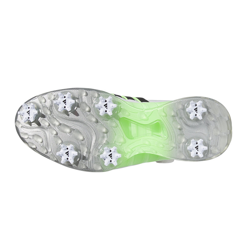 ADIDAS Tour360 BOA Men's Spiked Shoes (White/Black/Green)