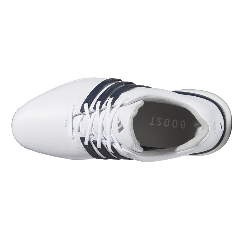 ADIDAS Tour360 Men's Spiked Shoes (White/Blue/Black)