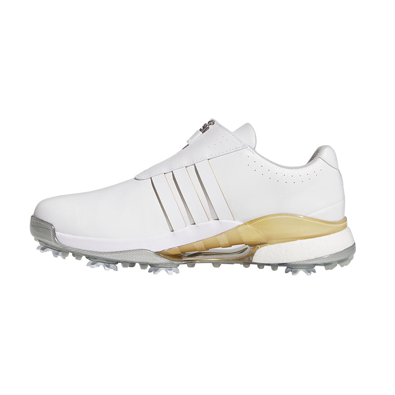 ADIDAS Tour360 BOA Men's Spiked Shoes (White/Gold)