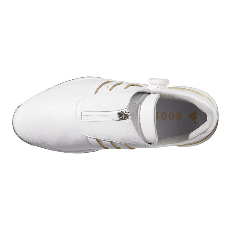 ADIDAS Tour360 BOA Men's Spiked Shoes (White/Gold)