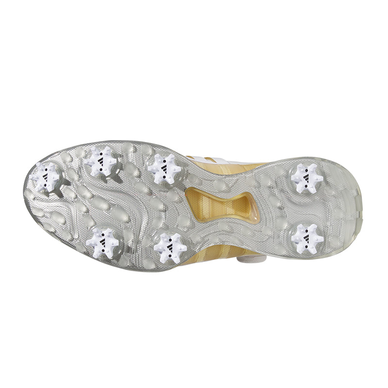 ADIDAS Tour360 BOA Men's Spiked Shoes (White/Gold)