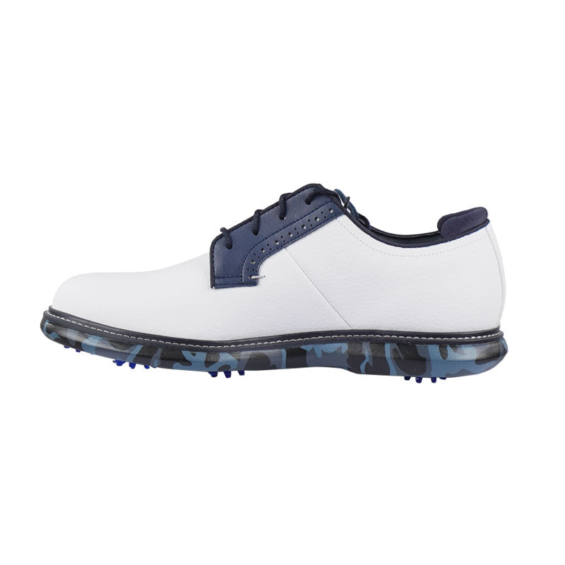 FOOTJOY Traditions Blucher Men's Spiked Shoes (White/Navy/Multi)