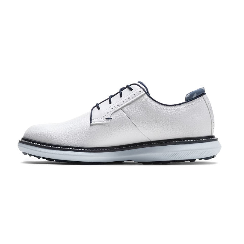 FOOTJOY Traditions Men's Spikeless Shoes (White/Navy/Blue)