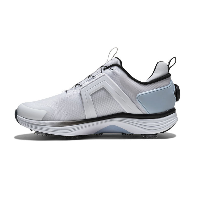 FOOTJOY HyperFlex BOA Men's Spiked Shoes (White/Black/Blue)