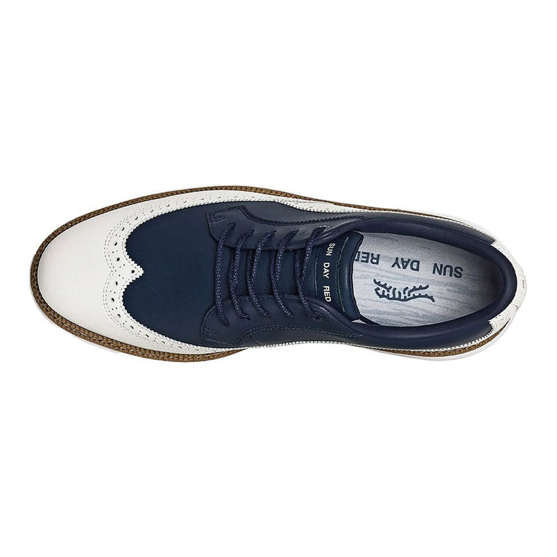 SUN DAY RED Pioneer Magnolia Men's Spiked Shoes (White)