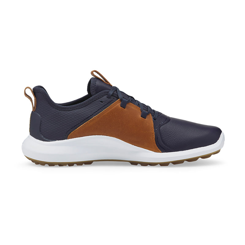PUMA IGNITE Fasten8 Crafted Men's Spikeless Shoes (White/Brown)