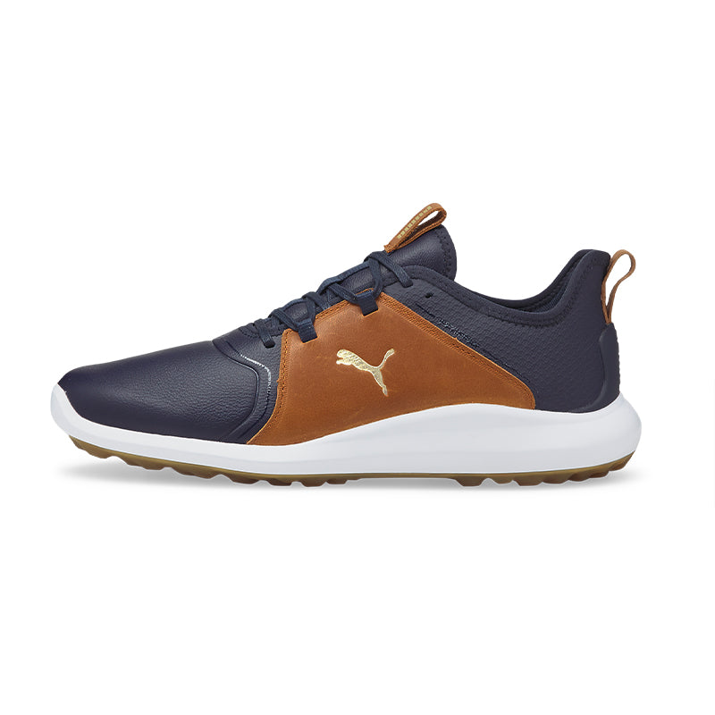 PUMA IGNITE Fasten8 Crafted Men's Spikeless Shoes (White/Brown)
