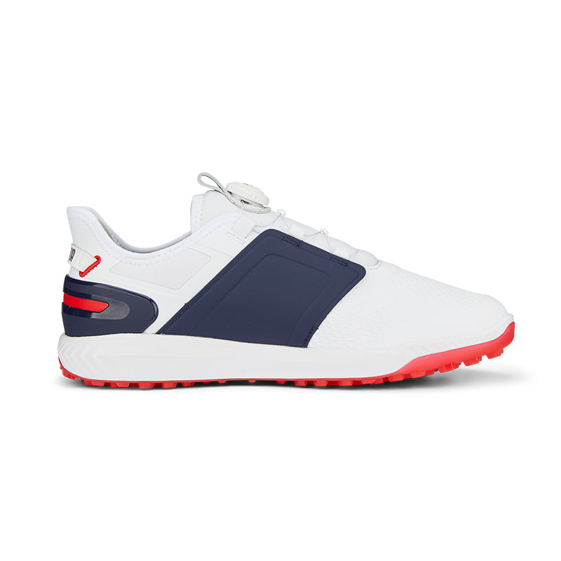 PUMA IGNITE ELEVATE Men's Spikeless Shoes (White/Navy)