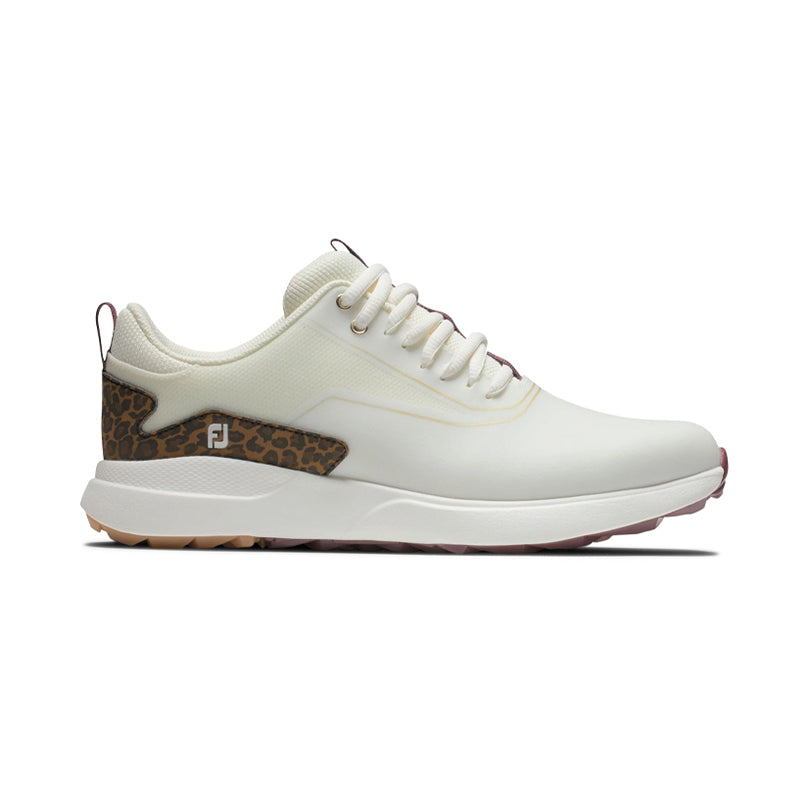 FOOTJOY Performance Women's Spikeless Shoes (Cream/Leopard)