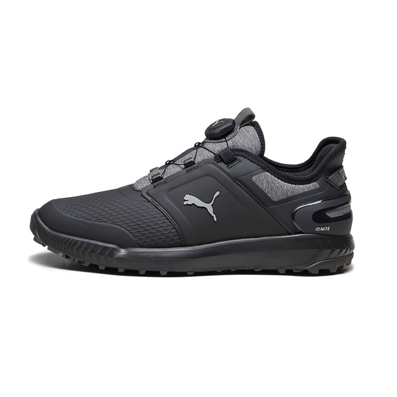 PUMA IGNITE ELEVATE DISC Men's Spikeless Shoes (Black/Grey)