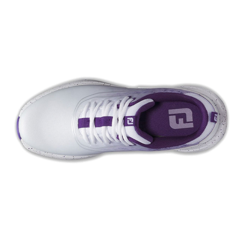 FOOTJOY Performa Women?s Spikeless Shoes (White/Purple)