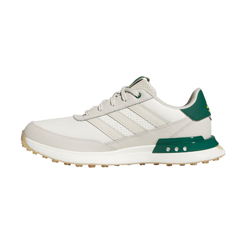 ADIDAS S2G 24 Leather Men's Spikeless Shoes (White/Aluminium/Green)