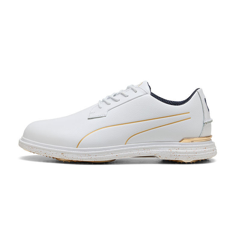 PUMA Royale Men's Spikeless Shoes (White/Navy/Gold)