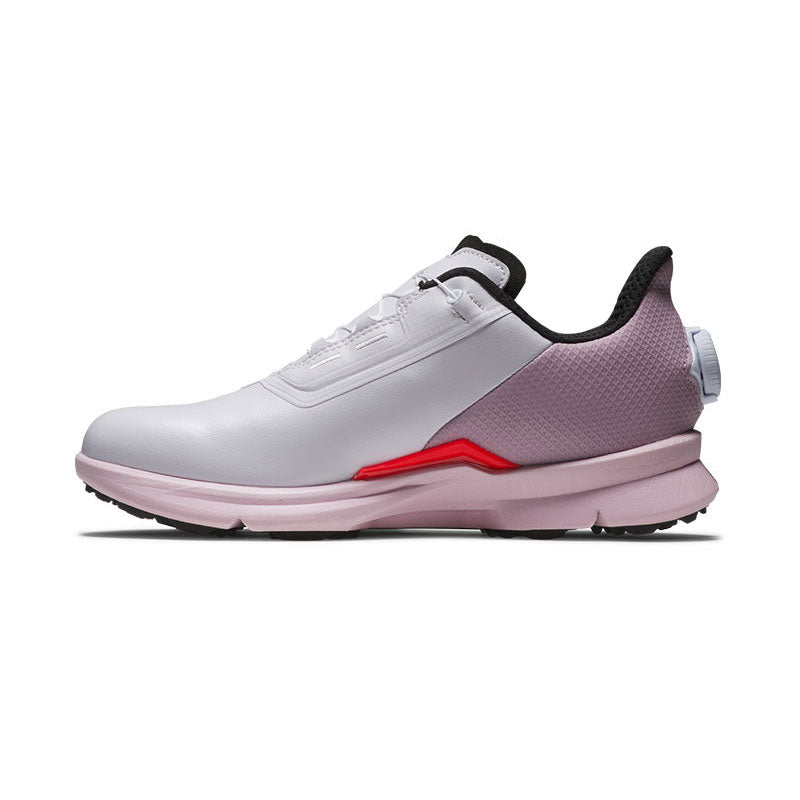 FOOTJOY Fuel BOA Women's Spikeless Shoes (White/Pink/Coral)