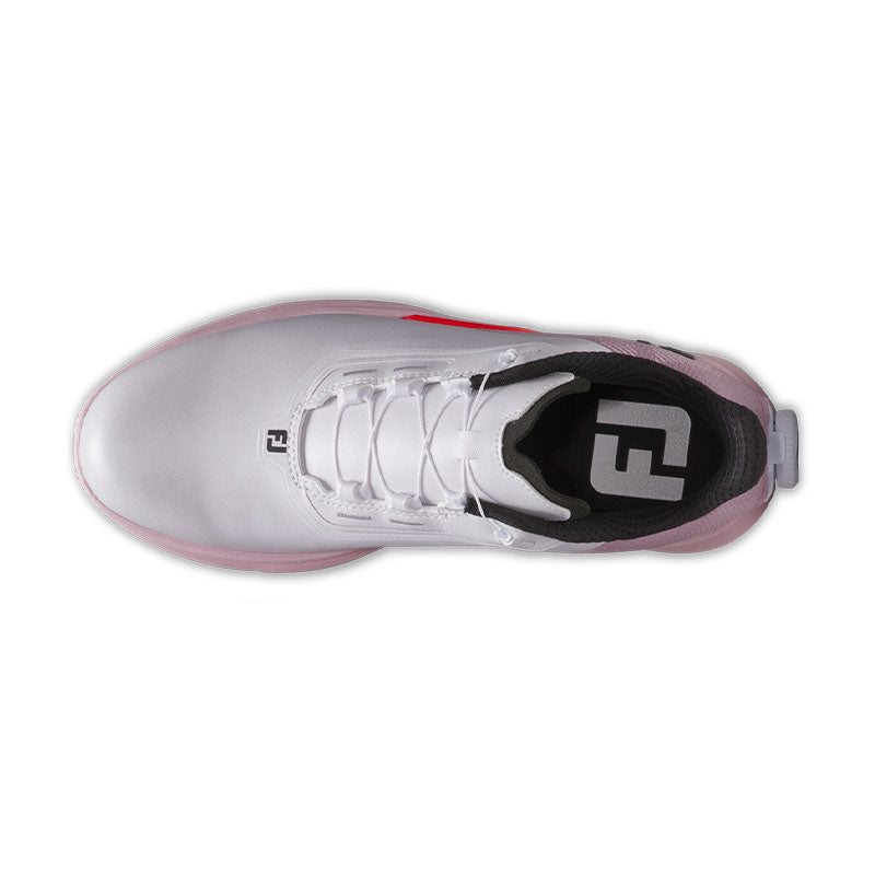 FOOTJOY Fuel BOA Women's Spikeless Shoes (White/Pink/Coral)