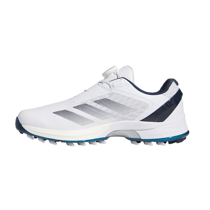 ADIDAS Adizero ZG Lo BOA Men's Spikeless Shoes (White/Indigo/Silver)