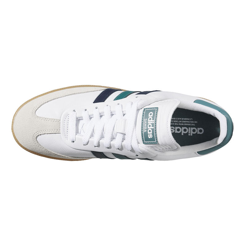 ADIDAS Samba Unisex Spikeless Shoes (White/Indigo/Preloved Ink)