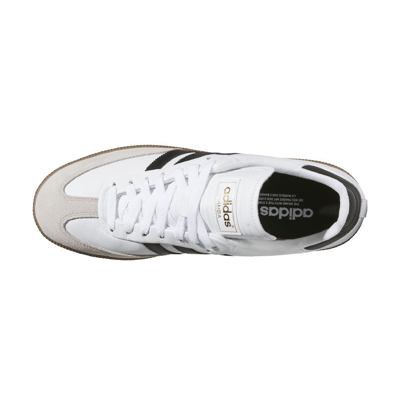 ADIDAS Originals Samba Unisex Spikeless Shoes (White/Black/Gum)