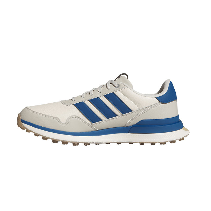 ADIDAS S2G Men's Leather Spikeless Shoes (Beige/Grey/Blue)