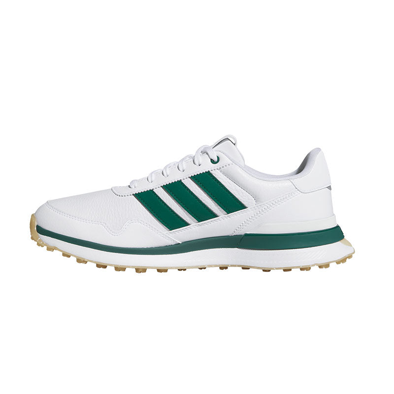 ADIDAS S2G Men's Leather Spikeless Shoes (White/Green)