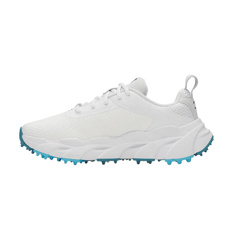 UNDER ARMOUR Halo Hybrid Women's Spikeless Shoes (White/Navy)