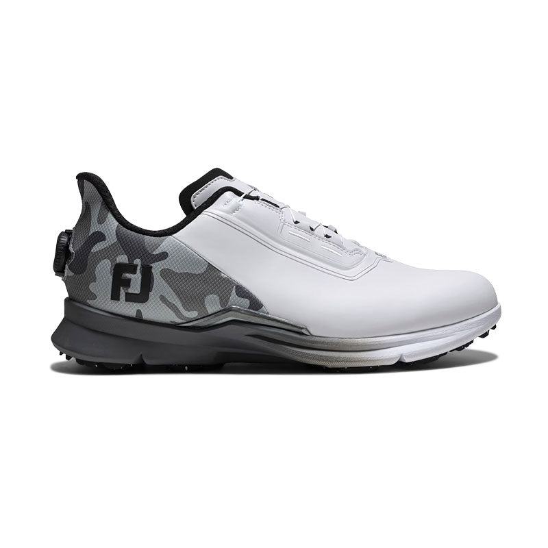 FOOTJOY FJ Fuel BOA Men's Spiked Shoes (White/Grey/Black)