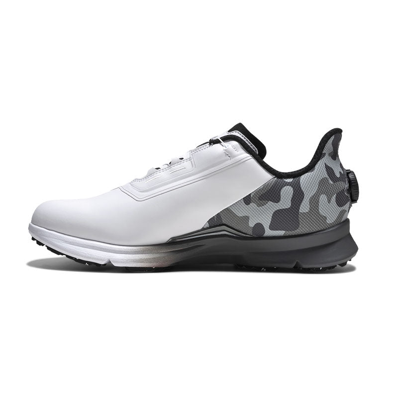 FOOTJOY FJ Fuel BOA Men's Spiked Shoes (White/Grey/Black)