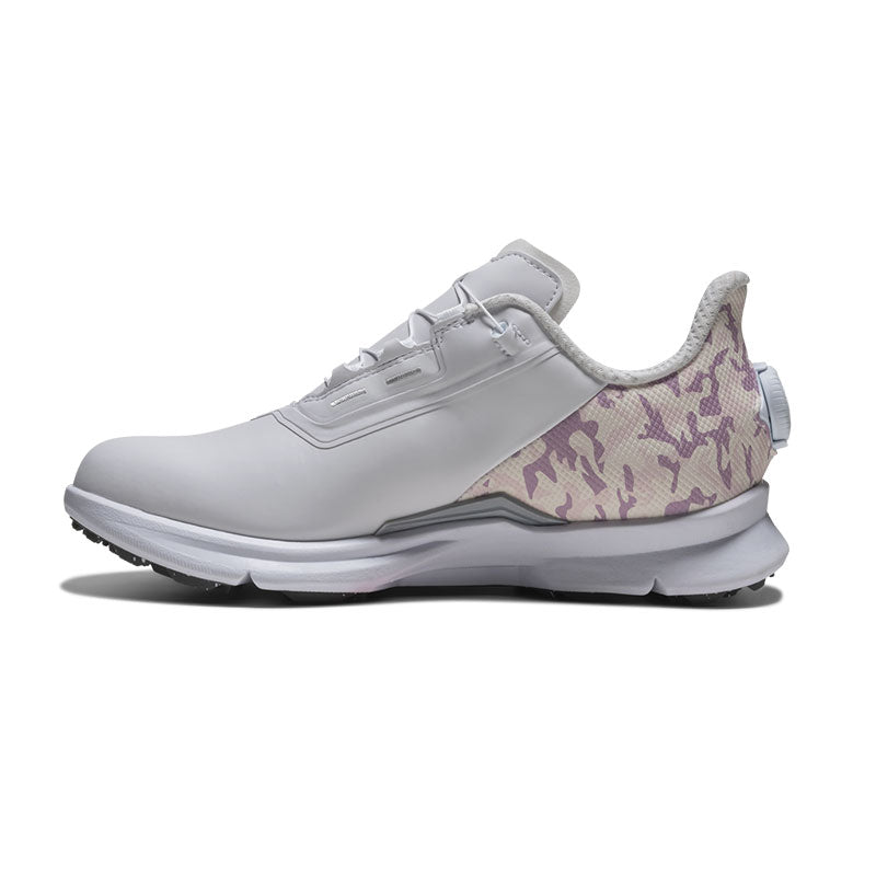 FOOTJOY FJ Fuel BOA Women's Spikeless Shoes (White/Pink/Purple)