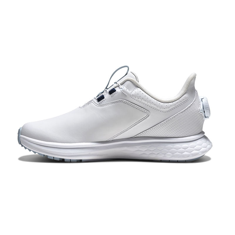 FOOTJOY FJ Pulse BOA Women's Spiked Shoes (White/White/Blue)