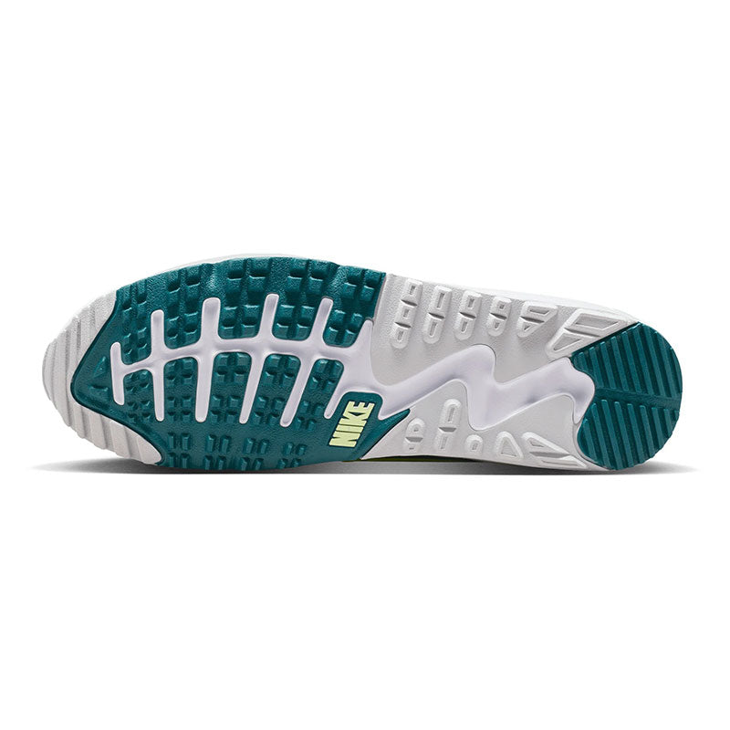 NIKE Air Max 90 G Men's Spikeless Shoes (White/Yellow/Blue)