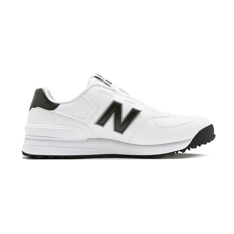 NEW BALANCE 574 V4 BOA Men's Spikeless Shoes (White/Grey)