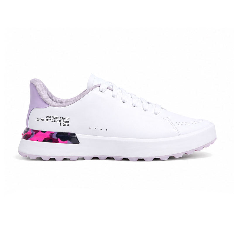 GFORE G.112 Embossed Heart Men's Spikeless Shoes (Snow/Orchid)