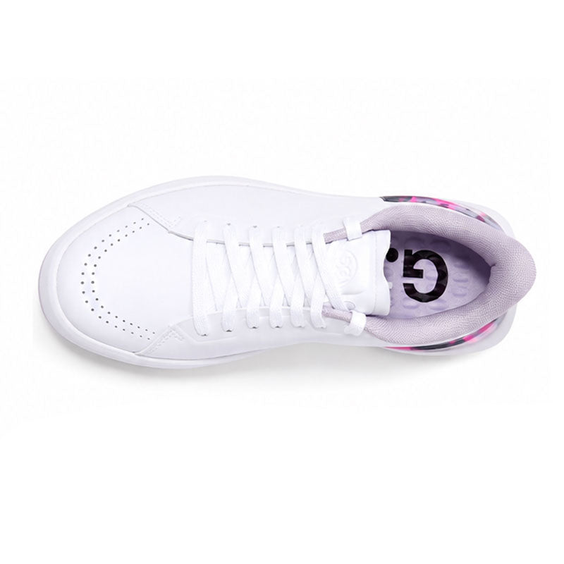 GFORE G.112 Embossed Heart Men's Spikeless Shoes (Snow/Orchid)